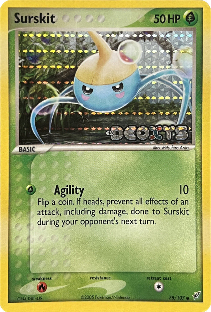 Pokemon | Surskit (78/107) (Stamped) [EX: Deoxys] | The Nerd Merchant