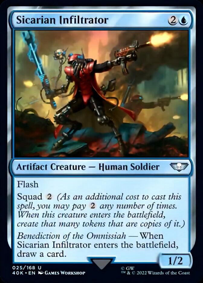 Magic | Sicarian Infiltrator (Surge Foil) [Warhammer 40,000] | The Nerd Merchant