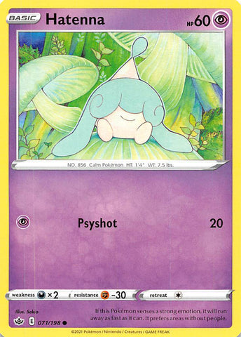 Pokemon | Hatenna (071/198) [Sword & Shield: Chilling Reign] | The Nerd Merchant