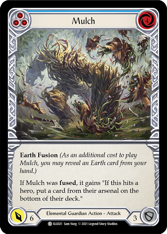 Flesh and Blood TCG | Mulch (Blue) [ELE021] (Tales of Aria)  1st Edition Rainbow Foil | The Nerd Merchant