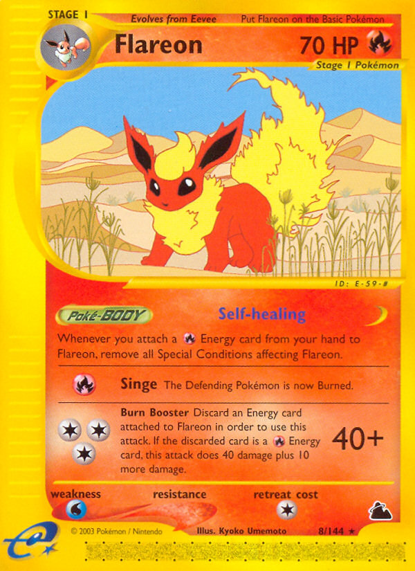 Pokemon | Flareon (8/144) [Skyridge] | The Nerd Merchant
