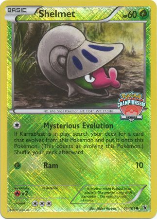 Pokemon | Shelmet (11/101) (Championship Promo) [Black & White: Noble Victories] | The Nerd Merchant