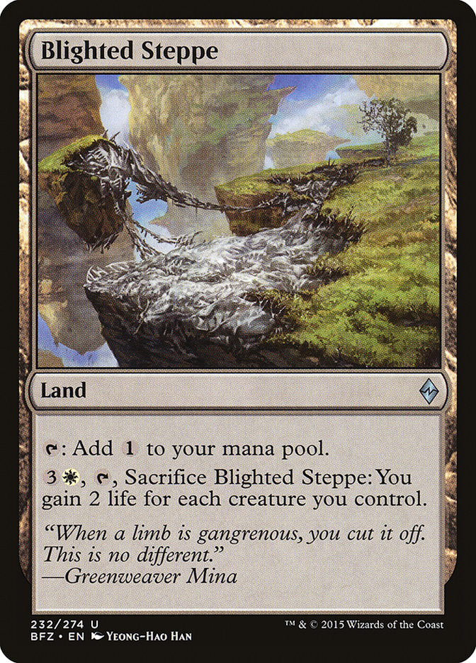 Magic | Blighted Steppe [Battle for Zendikar] | The Nerd Merchant