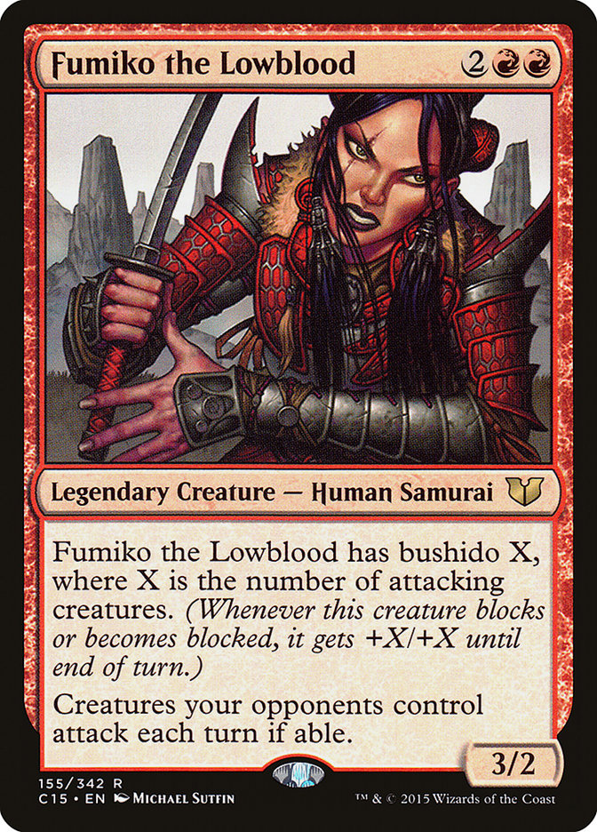 Magic | Fumiko the Lowblood [Commander 2015] | The Nerd Merchant