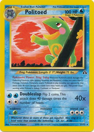 Pokemon | Politoed (27/75) [Neo Discovery Unlimited] | The Nerd Merchant