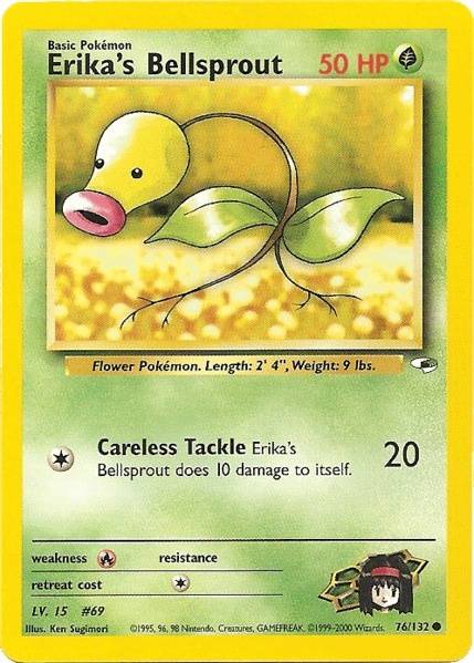 Pokemon | Erika's Bellsprout (76/132) [Gym Heroes Unlimited] | The Nerd Merchant