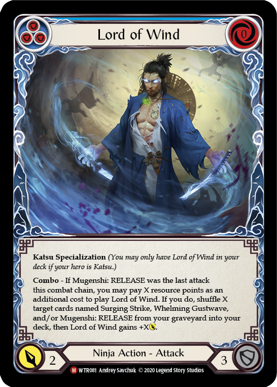 Flesh and Blood TCG | Lord of Wind [U-WTR081] (Welcome to Rathe Unlimited)  Unlimited Normal | The Nerd Merchant