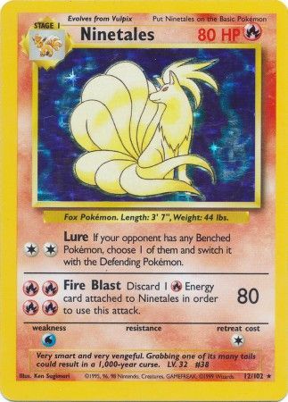 Pokemon | Ninetales (12/102) [Base Set Unlimited] | The Nerd Merchant