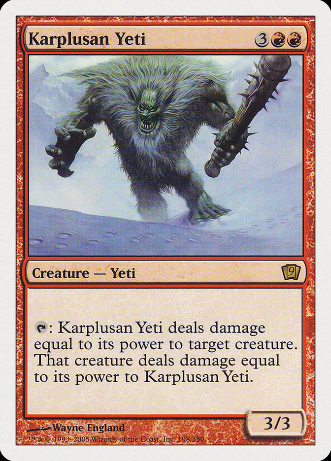 Magic | Karplusan Yeti [Ninth Edition] | The Nerd Merchant