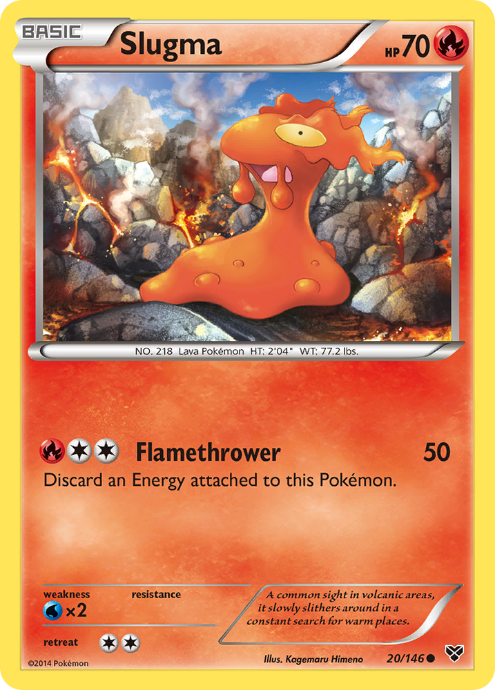 Pokemon | Slugma (20/146) [XY: Base Set] | The Nerd Merchant