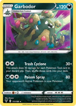 Pokemon | Garbodor (111/185) [Sword & Shield: Vivid Voltage] | The Nerd Merchant