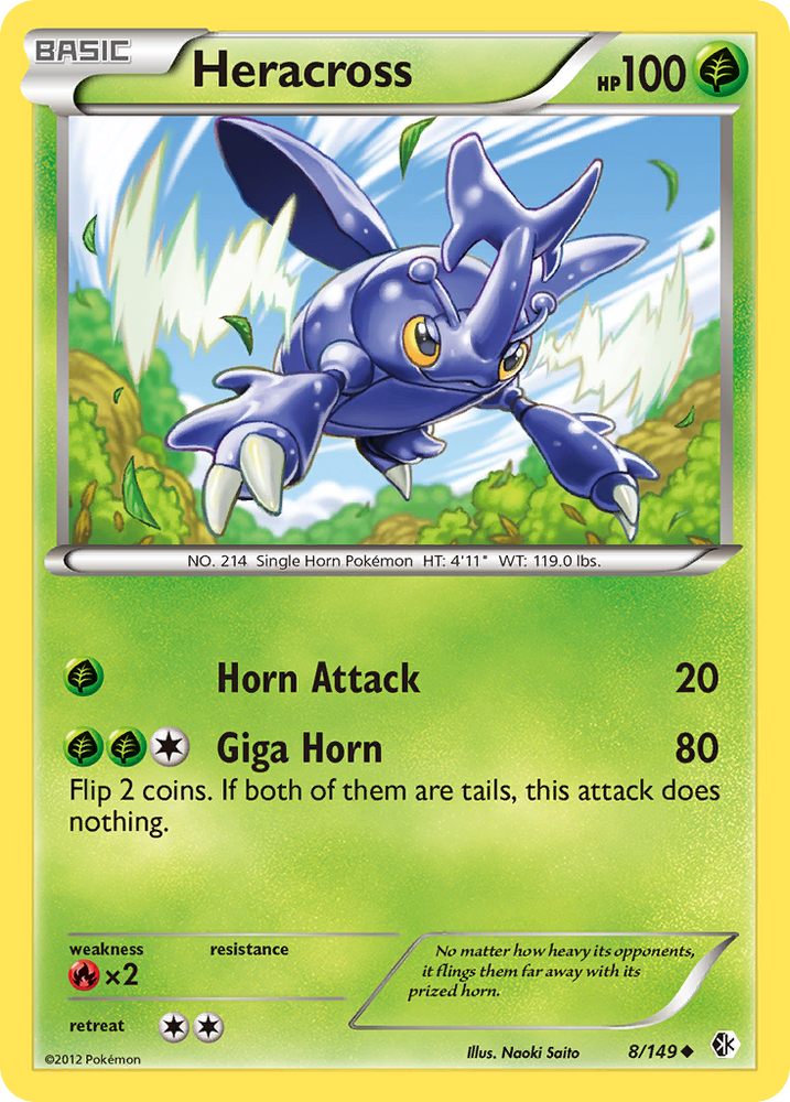 Pokemon | Heracross (8/149) [Black & White: Boundaries Crossed] | The Nerd Merchant