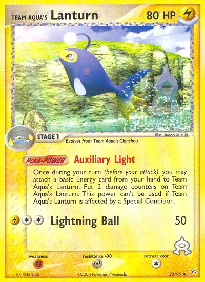 Pokemon | Team Aqua's Lanturn (28/95) [EX: Team Magma vs Team Aqua] | The Nerd Merchant