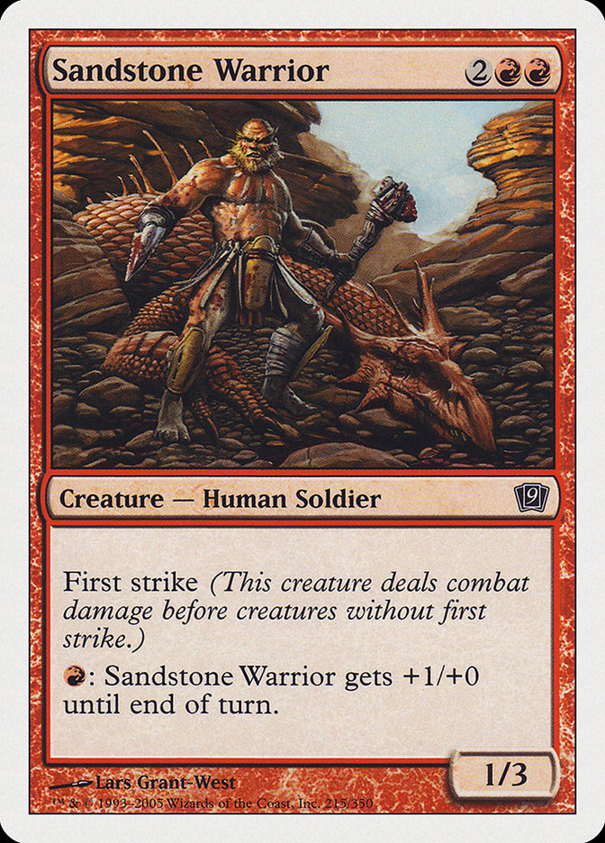 Magic | Sandstone Warrior [Ninth Edition] | The Nerd Merchant