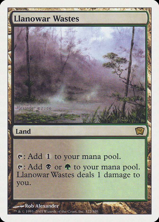 Magic | Llanowar Wastes [Ninth Edition] | The Nerd Merchant