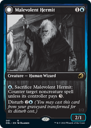 Magic | Malevolent Hermit // Benevolent Geist [Innistrad: Double Feature] | The Nerd Merchant