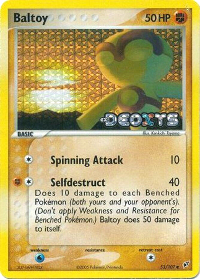 Pokemon | Baltoy (53/107) (Stamped) [EX: Deoxys] | The Nerd Merchant