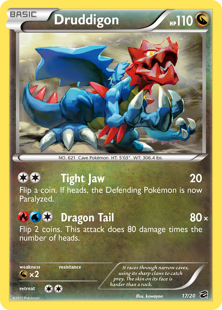 Pokemon | Druddigon (17/20) [Black & White: Dragon Vault] | The Nerd Mechant