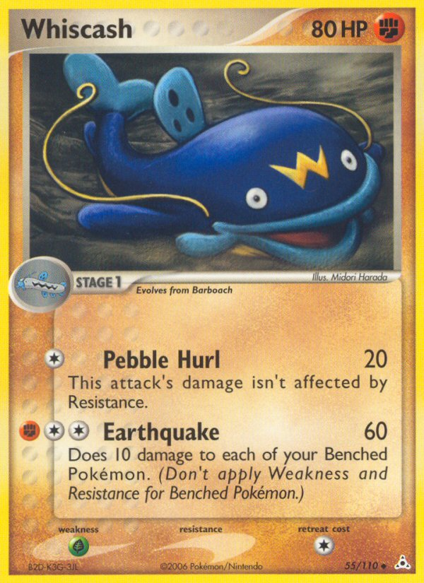 Pokemon | Whiscash (55/110) [EX: Holon Phantoms] | The Nerd Merchant