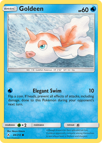 Pokemon | Goldeen (48/214) [Sun & Moon: Unbroken Bonds] | The Nerd Merchant