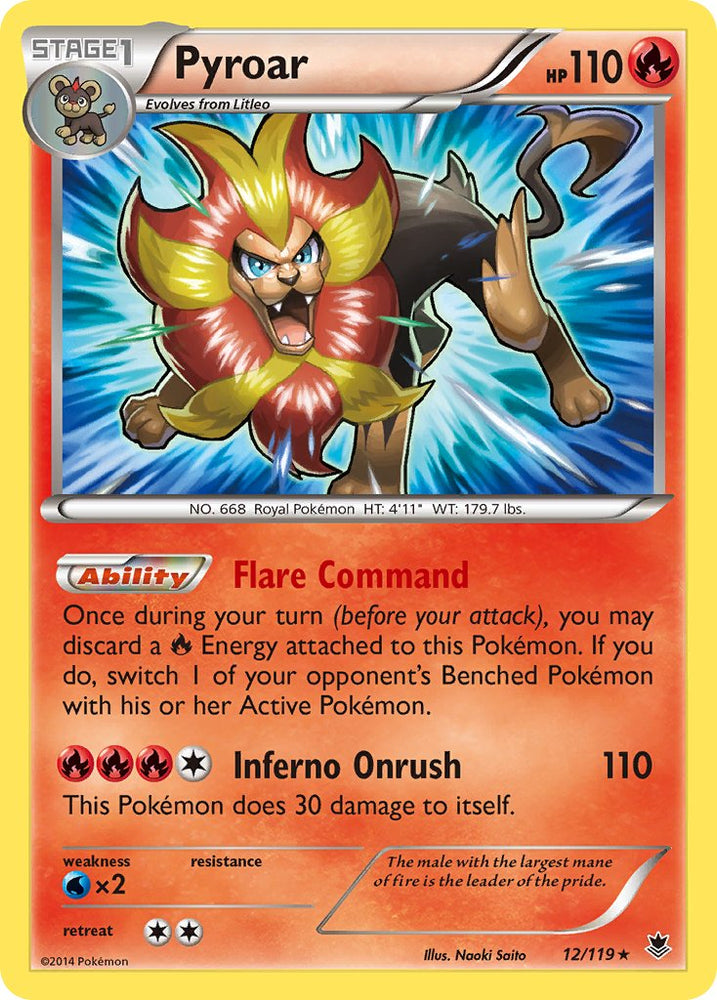 Pokemon | Pyroar (12/119) (Theme Deck Exclusive) [XY: Phantom Forces] | The Nerd Merchant