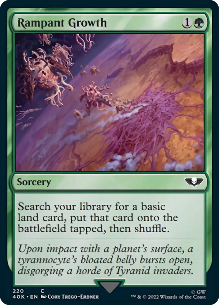 Magic | Rampant Growth (Surge Foil) [Warhammer 40,000] | The Nerd Merchant