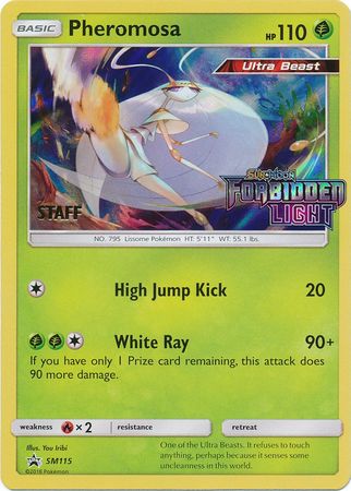 Pokemon | Pheromosa (SM115) (Staff Prerelease Promo) [Sun & Moon: Black Star Promos] | The Nerd Merchant
