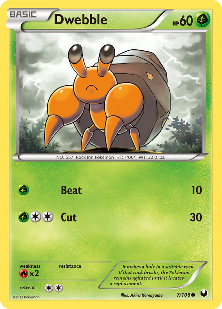 Pokemon | Dwebble (7/108) [Black & White: Dark Explorers] | The Nerd Merchant