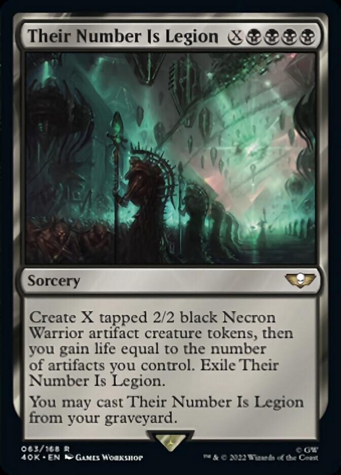 Magic | Their Number Is Legion (Surge Foil) [Warhammer 40,000] | The Nerd Merchant