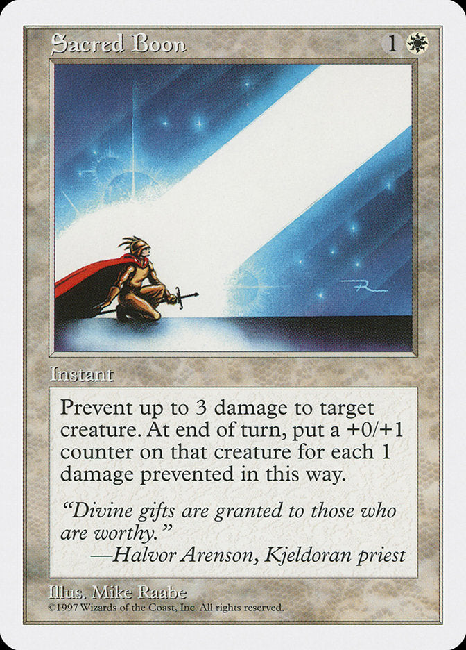 Magic | Sacred Boon [Fifth Edition] | The Nerd Merchant