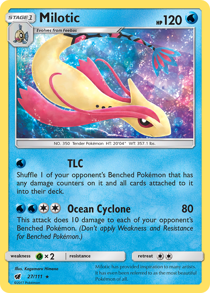 Pokemon | Milotic (27/111) [Sun & Moon: Crimson Invasion] | The Nerd Merchant