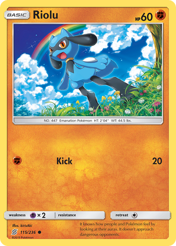 Pokemon | Riolu (115/236) [Sun & Moon: Unified Minds] | The Nerd Merchant