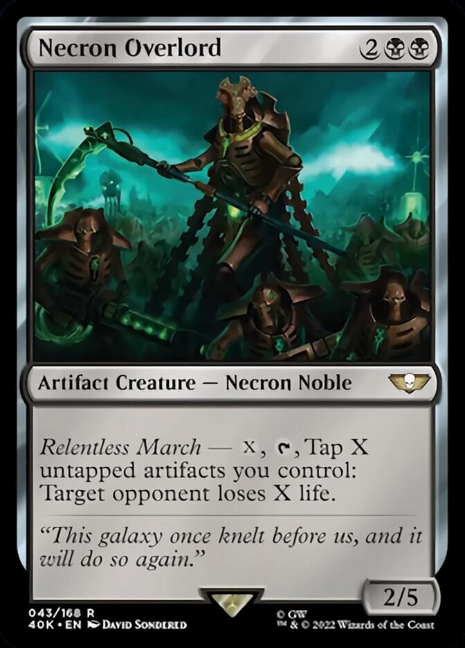 Magic | Necron Overlord [Warhammer 40,000] | The Nerd Merchant
