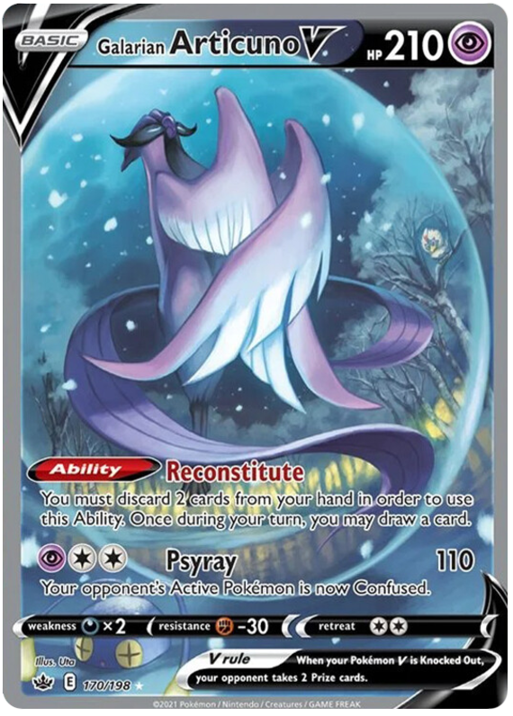 Pokemon | Galarian Articuno V (170/198) [Sword & Shield: Chilling Reign] | The Nerd Merchant