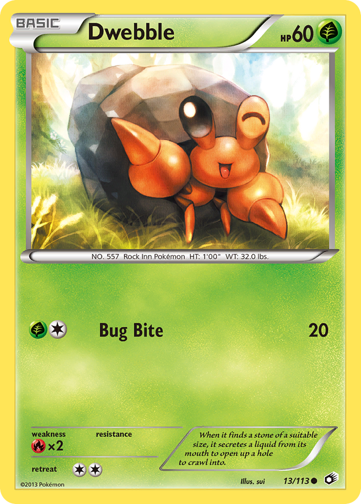 Pokemon | Dwebble (13/113) [Black & White: Legendary Treasures] | The Nerd Merchant