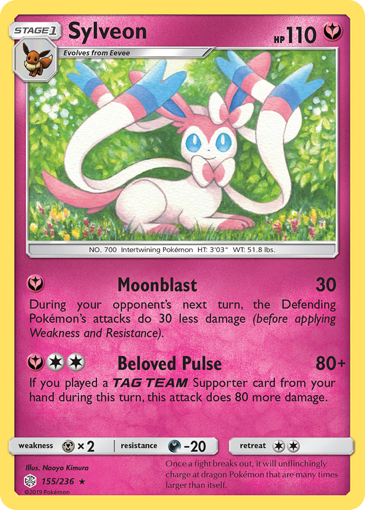 Pokemon| Sylveon (155/236) [Sun & Moon: Cosmic Eclipse] | The Nerd Merchant
