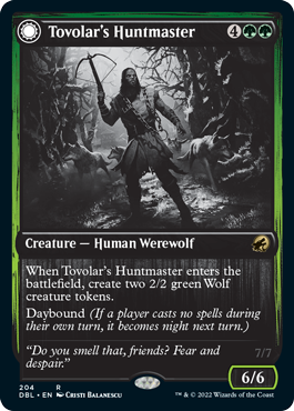 Magic | Tovolar's Huntmaster // Tovolar's Packleader [Innistrad: Double Feature] | The Nerd Merchant