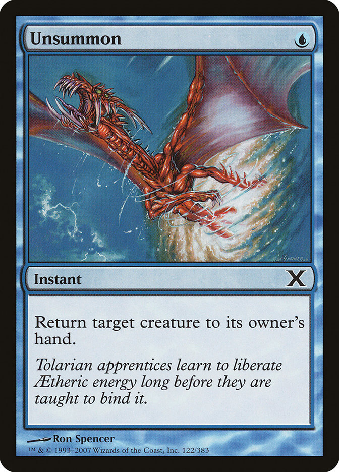 Magic | Unsummon [Tenth Edition] | The Nerd Merchant