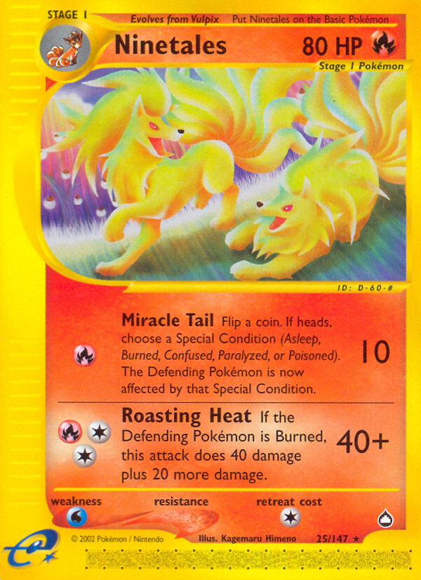 Pokemon | Ninetales (25/147) [Aquapolis] | The Nerd Merchant