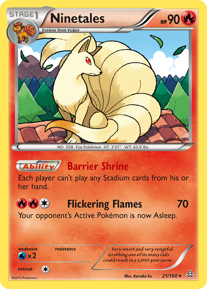 Pokemon | Ninetales (21/160) [XY: Primal Clash] | The Nerd Merchant