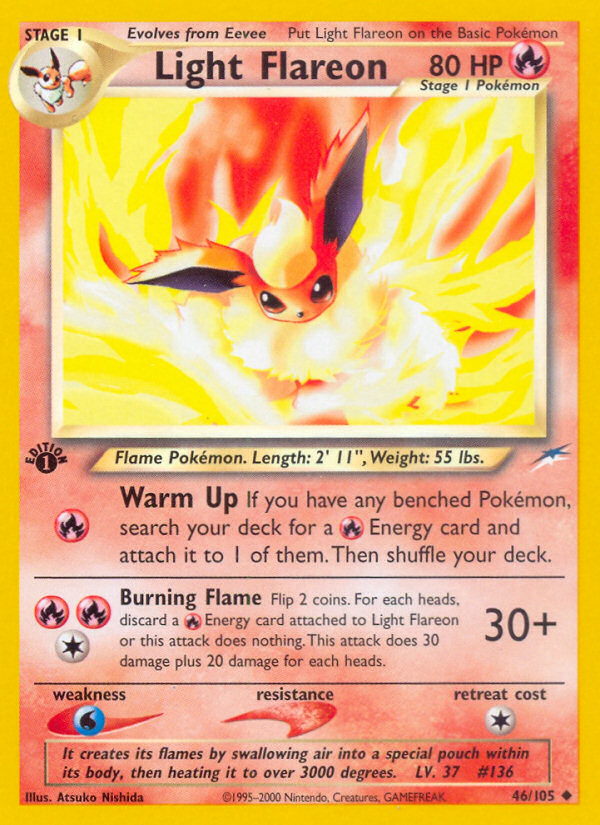 Pokemon | Light Flareon (46/105) [Neo Destiny 1st Edition] | The Nerd Merchant