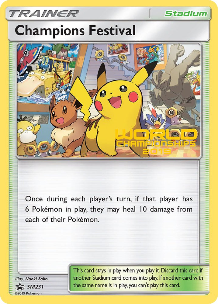 Pokemon | Champions Festival (SM231) (Top Sixteen 2019) [Sun & Moon: Black Star Promos] | The Nerd Merchant