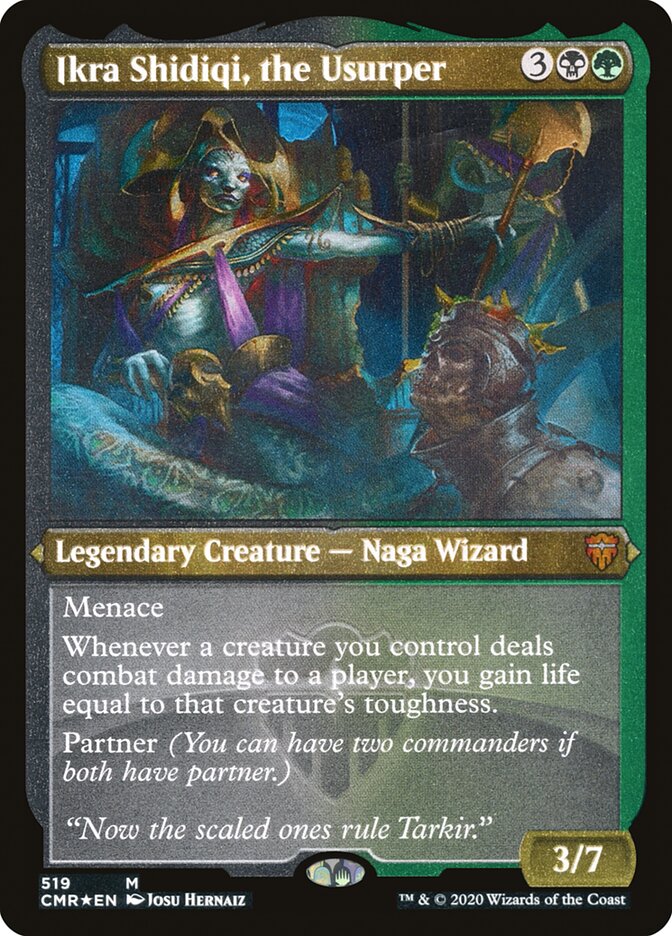 Magic | Ikra Shidiqi, the Usurper (Etched) [Commander Legends] | The Nerd Merchant