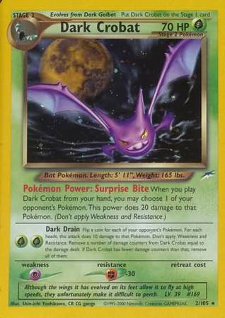 Pokemon | Dark Crobat (2/105) [Neo Destiny Unlimited] | The Nerd Merchant