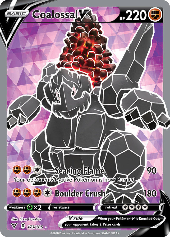 Pokemon | Coalossal V (173/185) [Sword & Shield: Vivid Voltage] | The Nerd Merchant