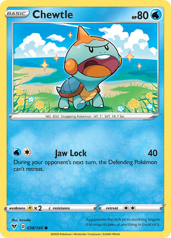 Pokemon | Chewtle (038/185) [Sword & Shield: Vivid Voltage] | The Nerd Merchant