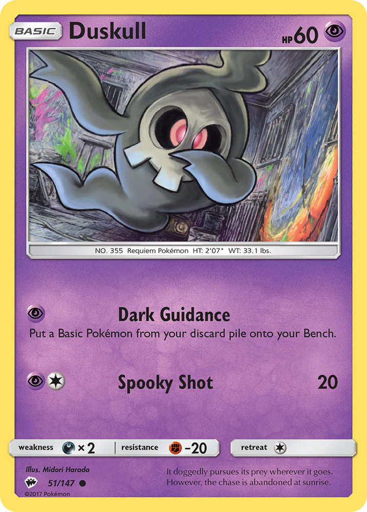 Pokemon | Duskull (51/147) [Sun & Moon: Burning Shadows] | The Nerd Merchant