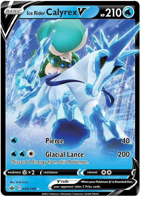Pokemon | Ice Rider Calyrex V (045/198) [Sword & Shield: Chilling Reign] | The Nerd Merchant