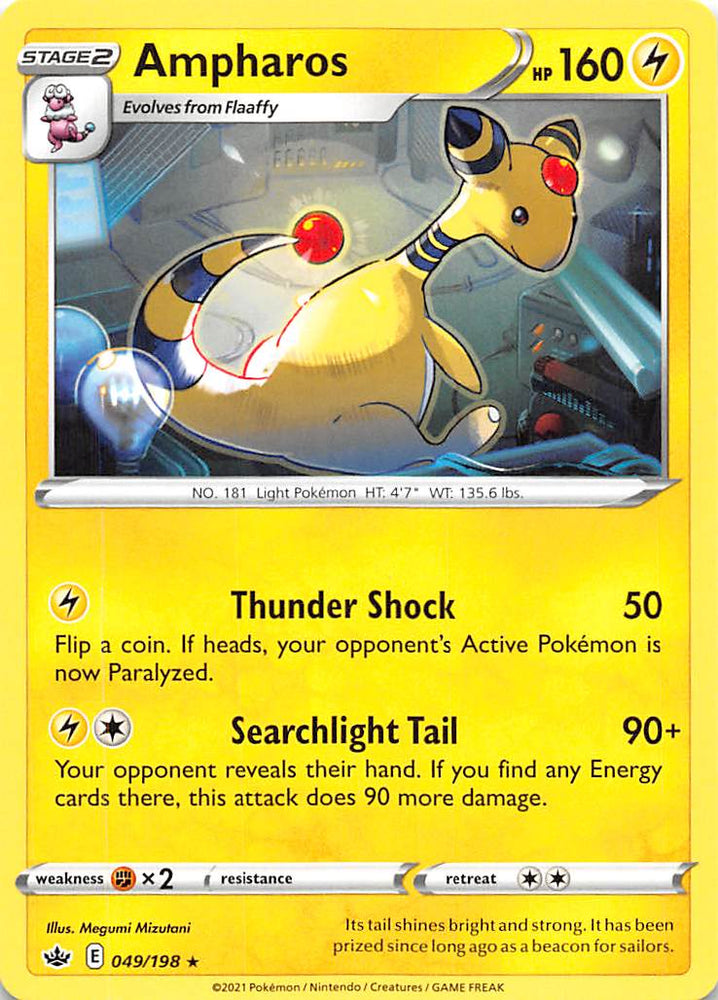 Pokemon | Ampharos (049/198) [Sword & Shield: Chilling Reign] | The Nerd Merchant