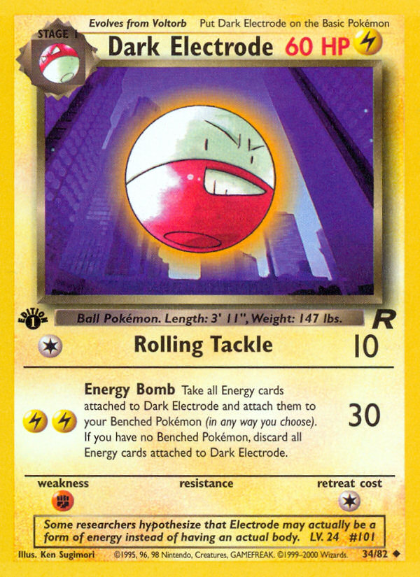 Pokemon | Dark Electrode (34/82) [Team Rocket 1st Edition] | The Nerd Merchant